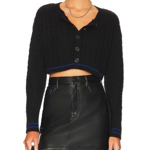 525 American Cropped Cardigan Sweater